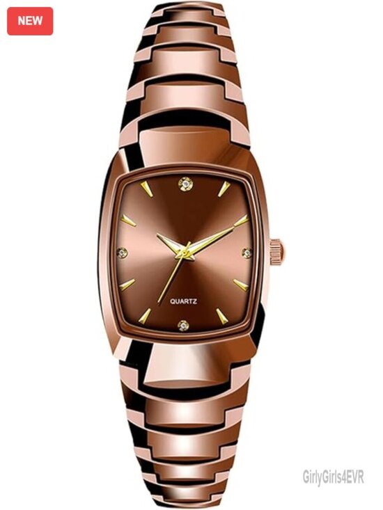 Small Square Face Dainty Dress Watch Tungsten Steel Bracelet Quartz main image 6